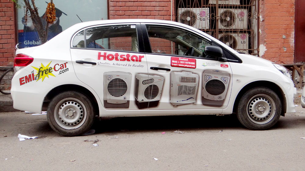 Hotstar Advertising on Car